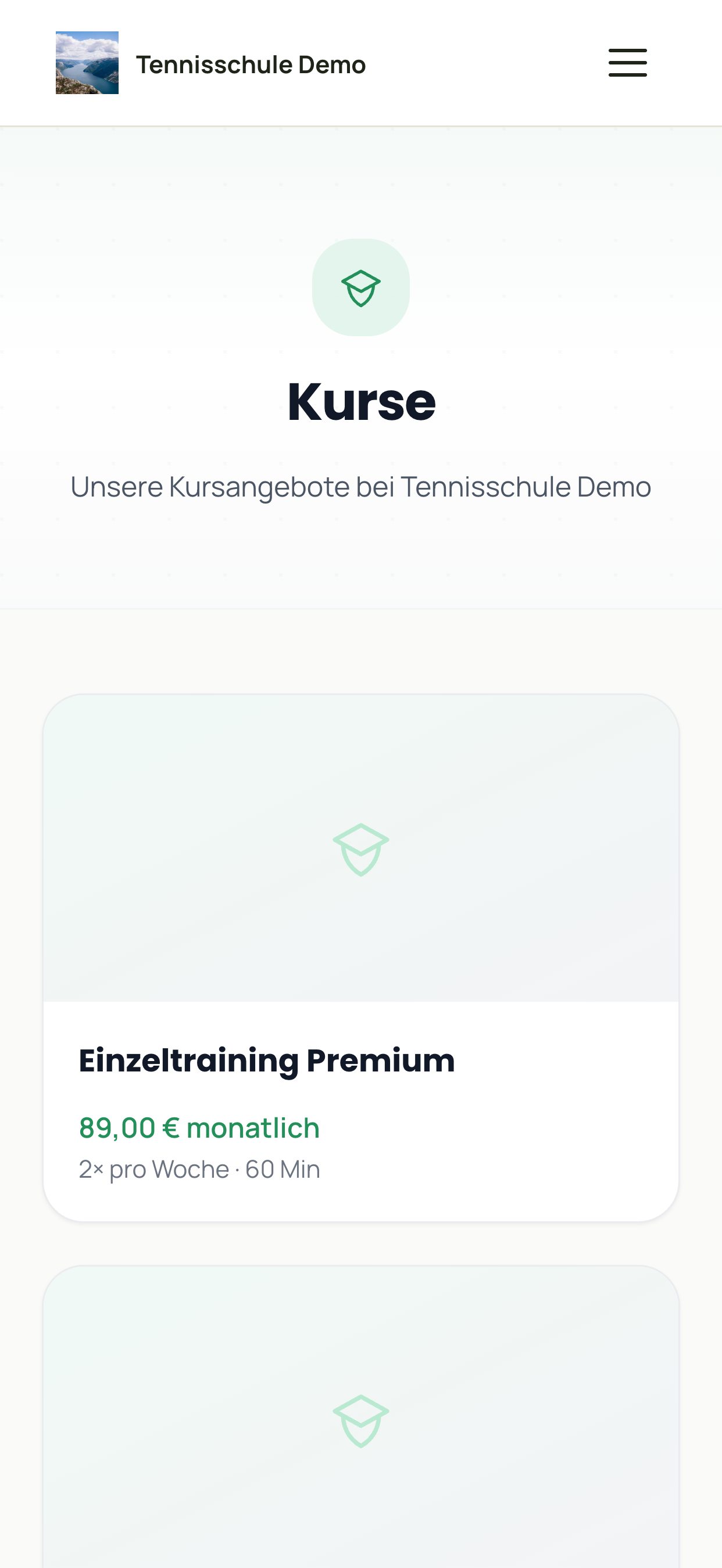 Öffentliche Kursseite